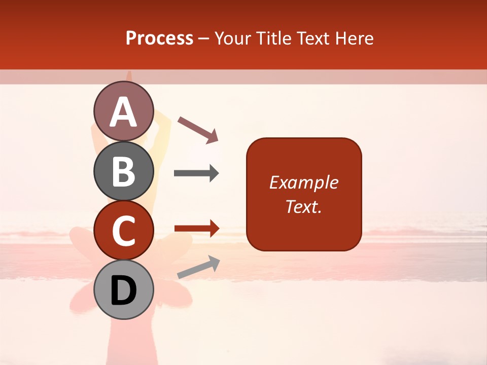 A Person Doing Yoga On The Beach With The Sun In The Background PowerPoint Template