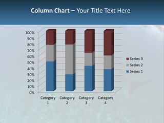 A Large Whale Is Swimming In The Ocean PowerPoint Template