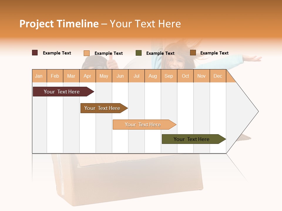 A Couple Of Kids Are In A Box PowerPoint Template
