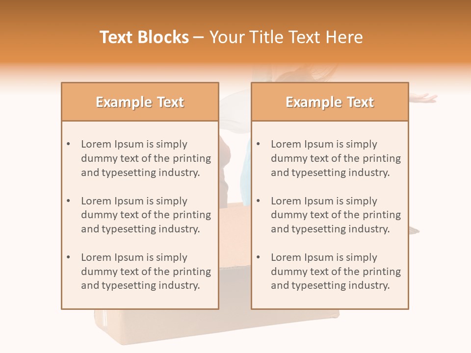 A Couple Of Kids Are In A Box PowerPoint Template