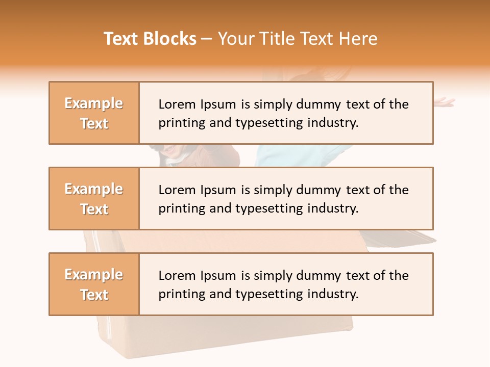 A Couple Of Kids Are In A Box PowerPoint Template