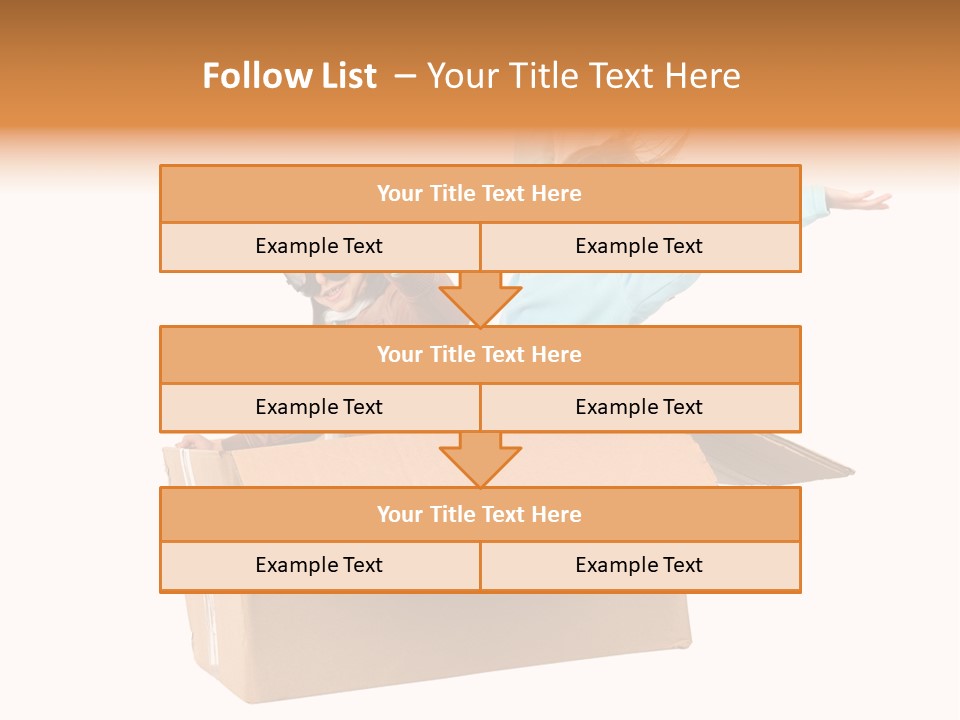 A Couple Of Kids Are In A Box PowerPoint Template