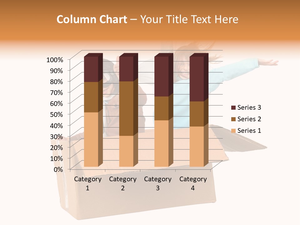 A Couple Of Kids Are In A Box PowerPoint Template