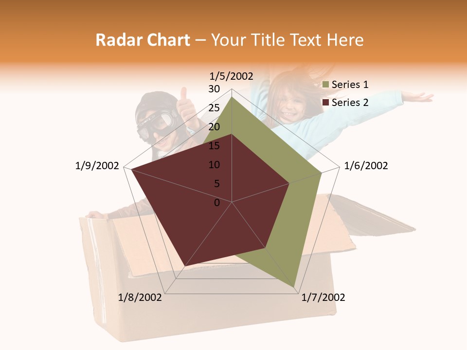 A Couple Of Kids Are In A Box PowerPoint Template