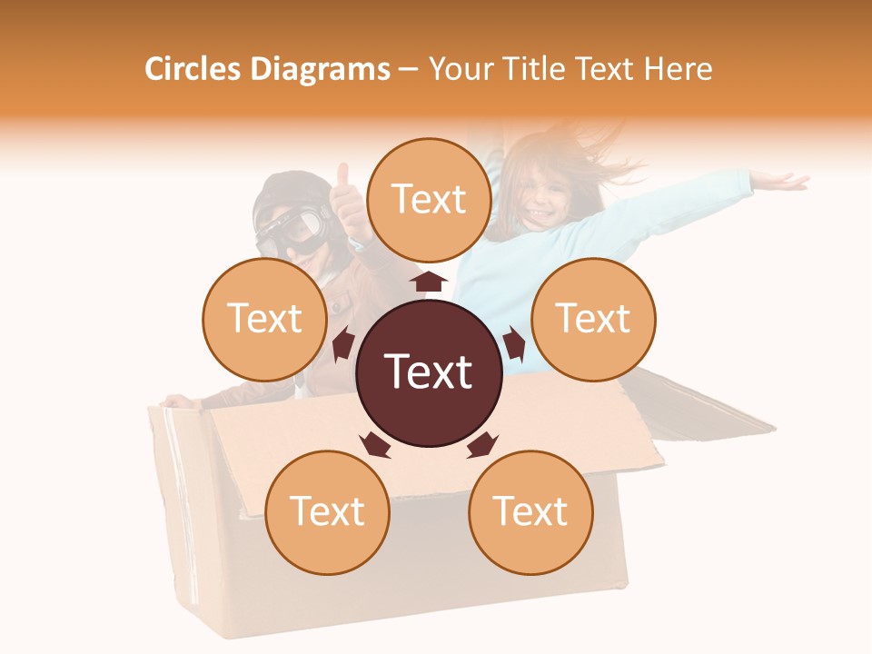 A Couple Of Kids Are In A Box PowerPoint Template