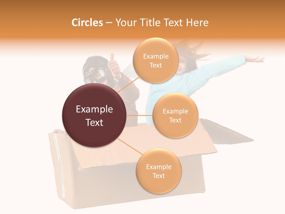 A Couple Of Kids Are In A Box PowerPoint Template