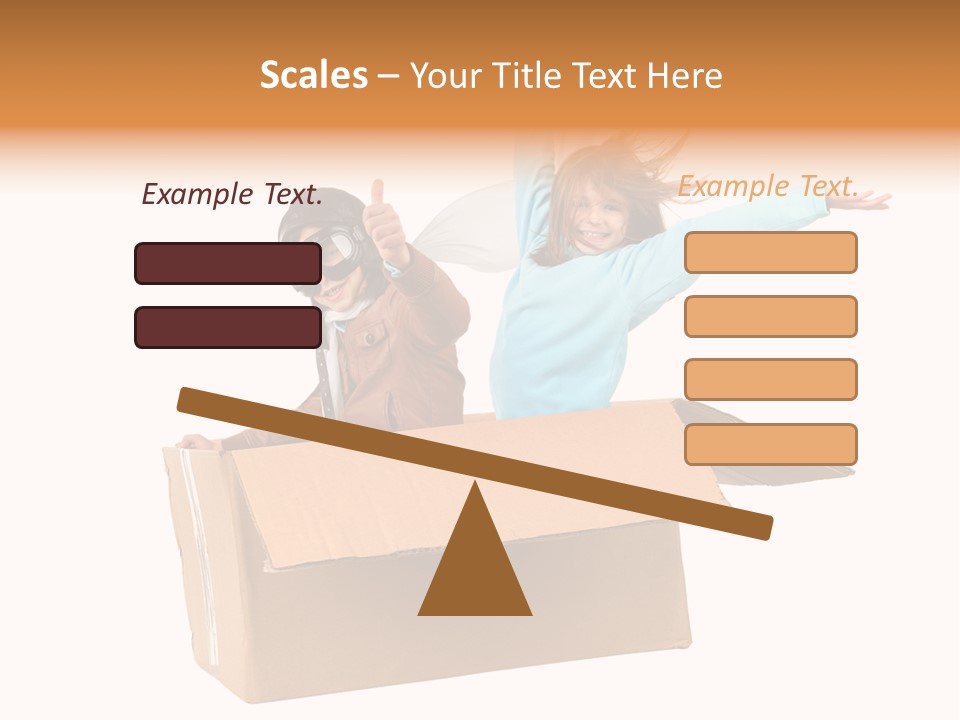 A Couple Of Kids Are In A Box PowerPoint Template