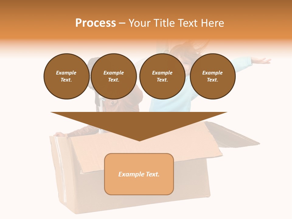 A Couple Of Kids Are In A Box PowerPoint Template
