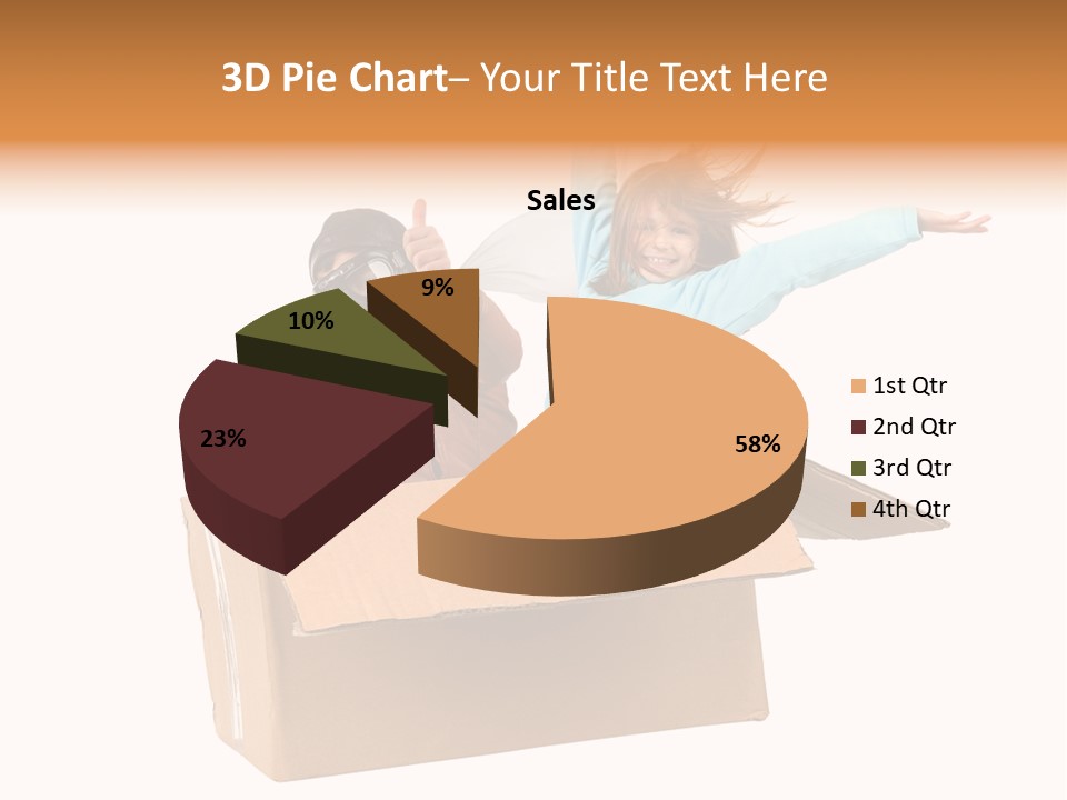 A Couple Of Kids Are In A Box PowerPoint Template