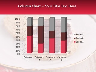 A White Plate Topped With A Pastry Covered In Jelly PowerPoint Template
