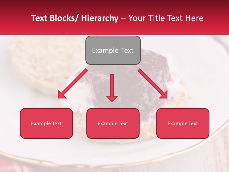 A White Plate Topped With A Pastry Covered In Jelly PowerPoint Template