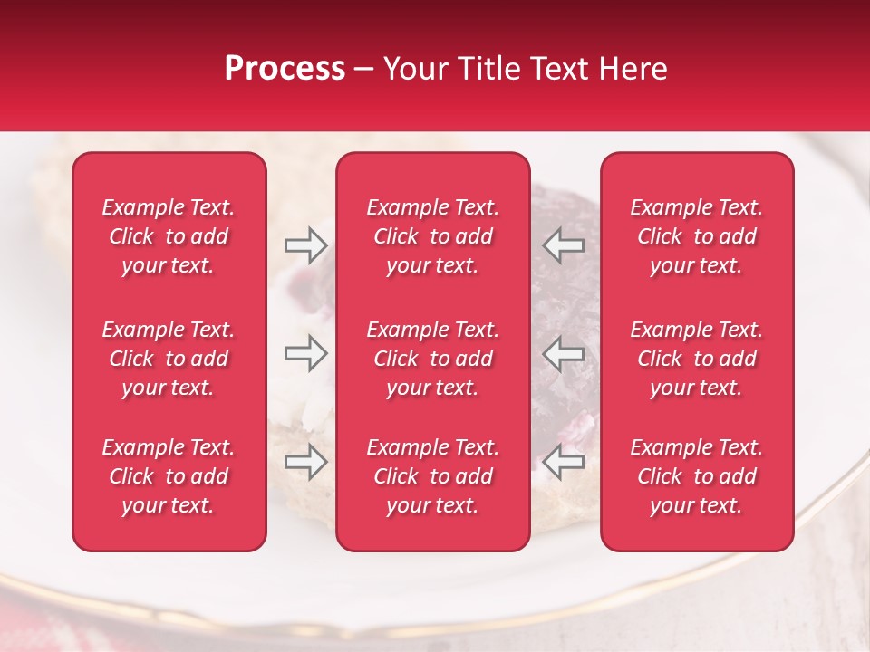 A White Plate Topped With A Pastry Covered In Jelly PowerPoint Template
