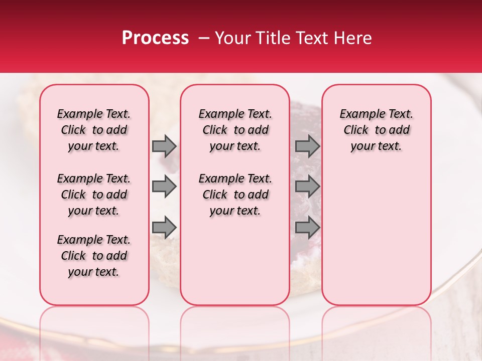 A White Plate Topped With A Pastry Covered In Jelly PowerPoint Template