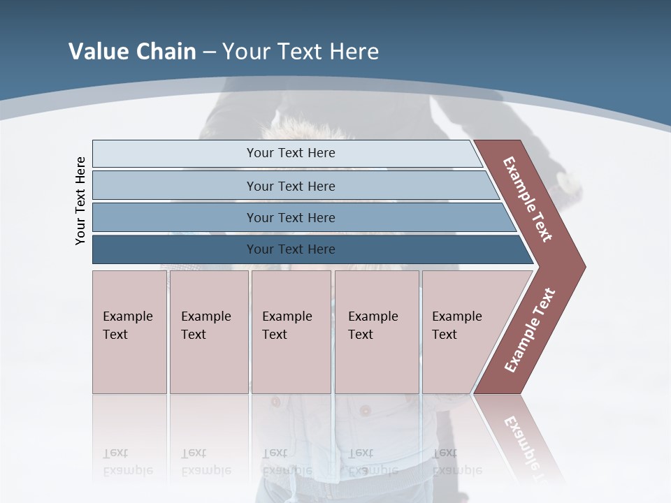 A Woman And A Child Playing In The Snow PowerPoint Template