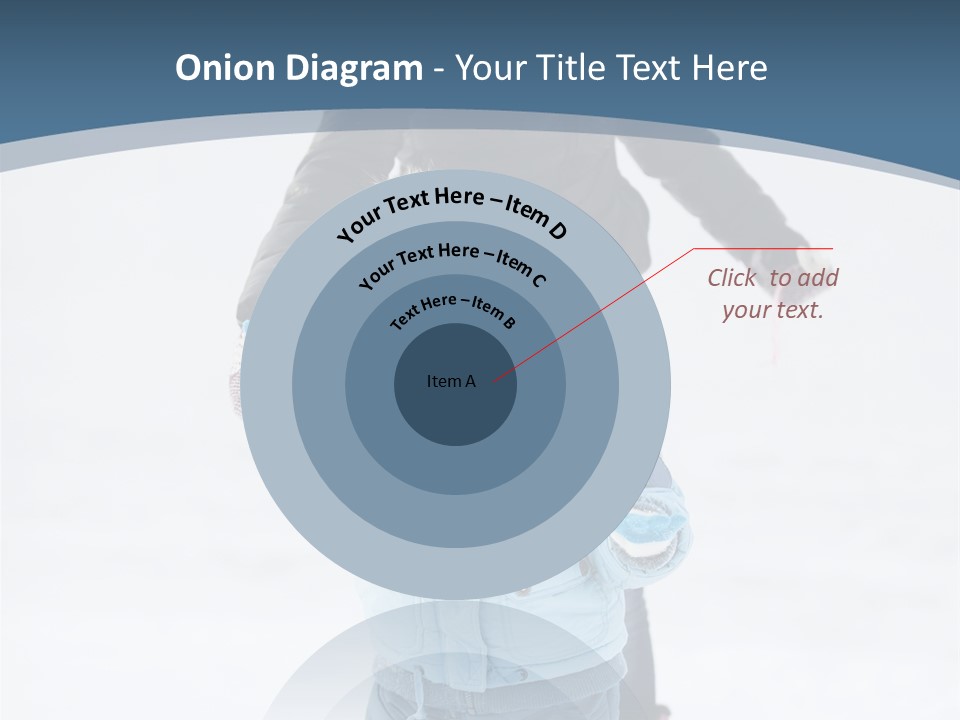 A Woman And A Child Playing In The Snow PowerPoint Template