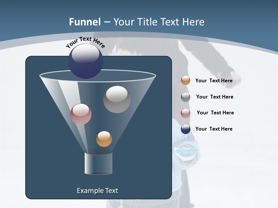 A Woman And A Child Playing In The Snow PowerPoint Template