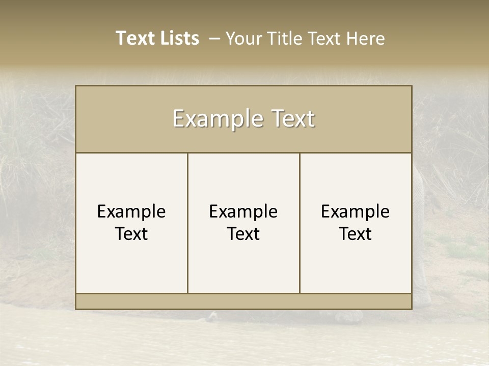 A Herd Of Elephants Standing Next To A Body Of Water PowerPoint Template