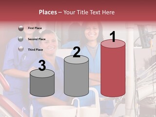 A Group Of Women In Scrubs Standing Next To Each Other PowerPoint Template