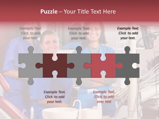 A Group Of Women In Scrubs Standing Next To Each Other PowerPoint Template