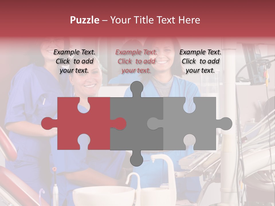 A Group Of Women In Scrubs Standing Next To Each Other PowerPoint Template