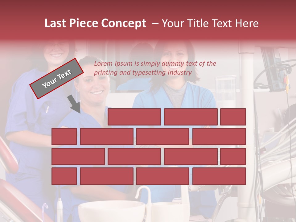A Group Of Women In Scrubs Standing Next To Each Other PowerPoint Template