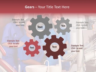 A Group Of Women In Scrubs Standing Next To Each Other PowerPoint Template