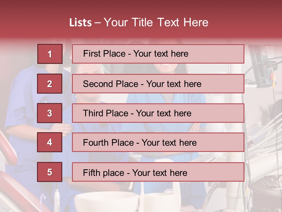 A Group Of Women In Scrubs Standing Next To Each Other PowerPoint Template