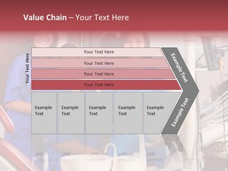 A Group Of Women In Scrubs Standing Next To Each Other PowerPoint Template