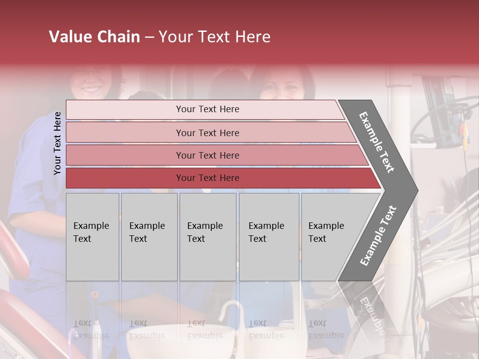 A Group Of Women In Scrubs Standing Next To Each Other PowerPoint Template