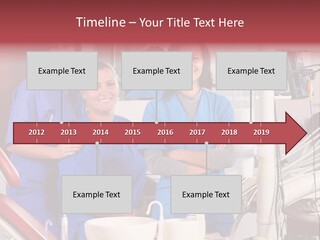 A Group Of Women In Scrubs Standing Next To Each Other PowerPoint Template