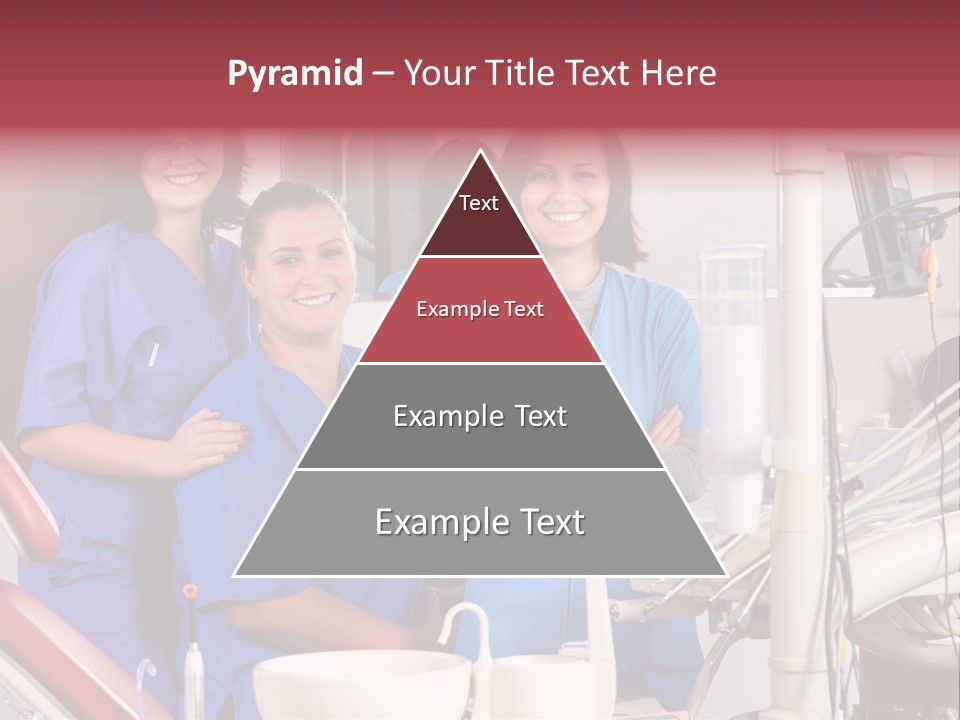 A Group Of Women In Scrubs Standing Next To Each Other PowerPoint Template