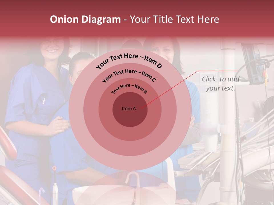A Group Of Women In Scrubs Standing Next To Each Other PowerPoint Template