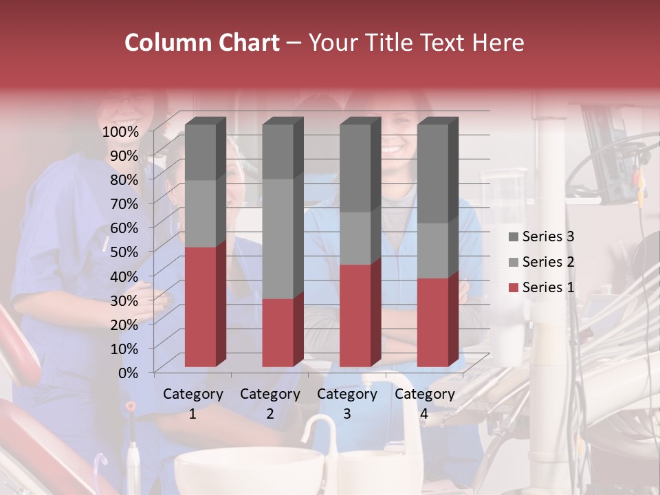 A Group Of Women In Scrubs Standing Next To Each Other PowerPoint Template