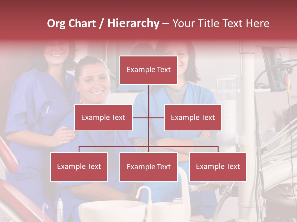 A Group Of Women In Scrubs Standing Next To Each Other PowerPoint Template