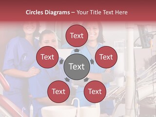 A Group Of Women In Scrubs Standing Next To Each Other PowerPoint Template