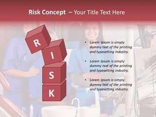 A Group Of Women In Scrubs Standing Next To Each Other PowerPoint Template