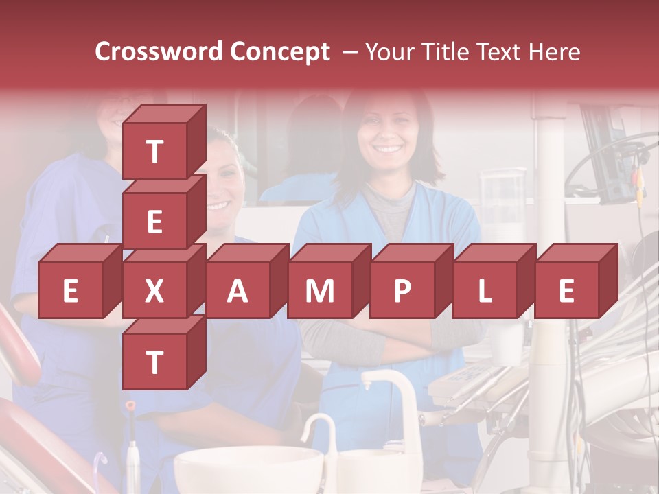 A Group Of Women In Scrubs Standing Next To Each Other PowerPoint Template