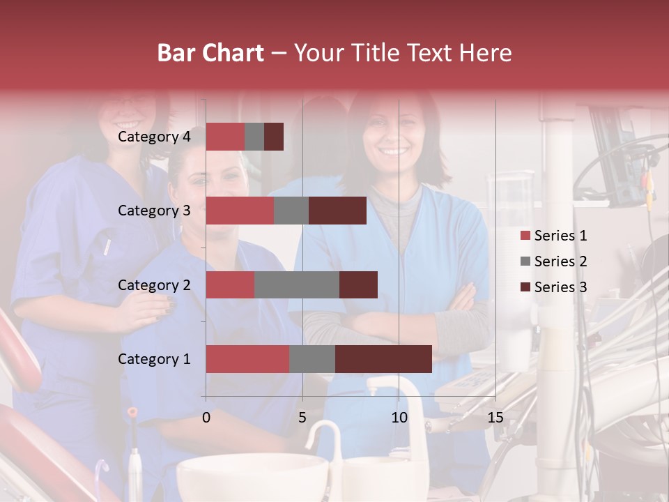 A Group Of Women In Scrubs Standing Next To Each Other PowerPoint Template