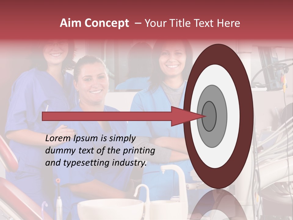 A Group Of Women In Scrubs Standing Next To Each Other PowerPoint Template