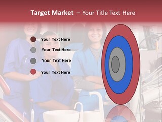 A Group Of Women In Scrubs Standing Next To Each Other PowerPoint Template