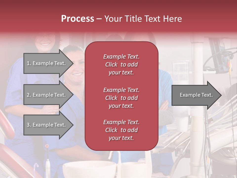 A Group Of Women In Scrubs Standing Next To Each Other PowerPoint Template