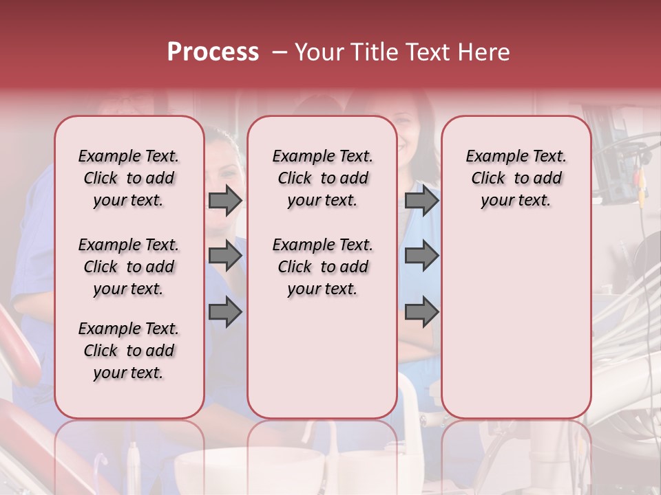 A Group Of Women In Scrubs Standing Next To Each Other PowerPoint Template
