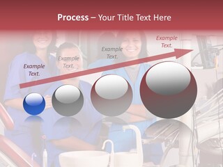 A Group Of Women In Scrubs Standing Next To Each Other PowerPoint Template