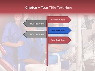 A Group Of Women In Scrubs Standing Next To Each Other PowerPoint Template