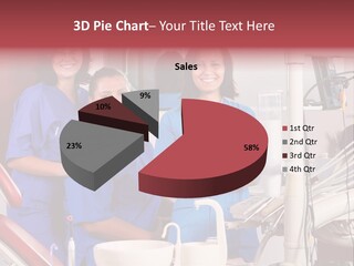 A Group Of Women In Scrubs Standing Next To Each Other PowerPoint Template
