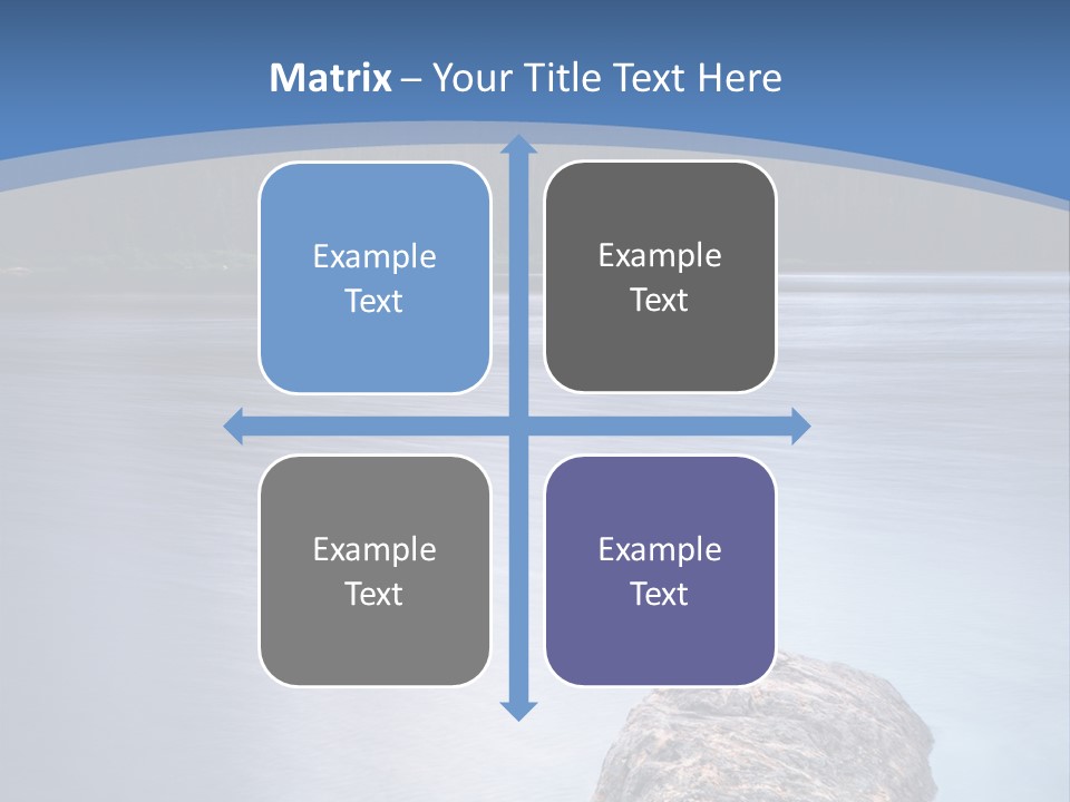 A Lake With Rocks In The Water And Mountains In The Background PowerPoint Template