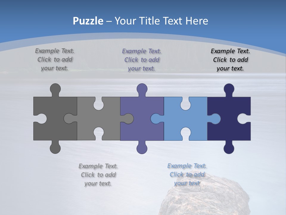 A Lake With Rocks In The Water And Mountains In The Background PowerPoint Template