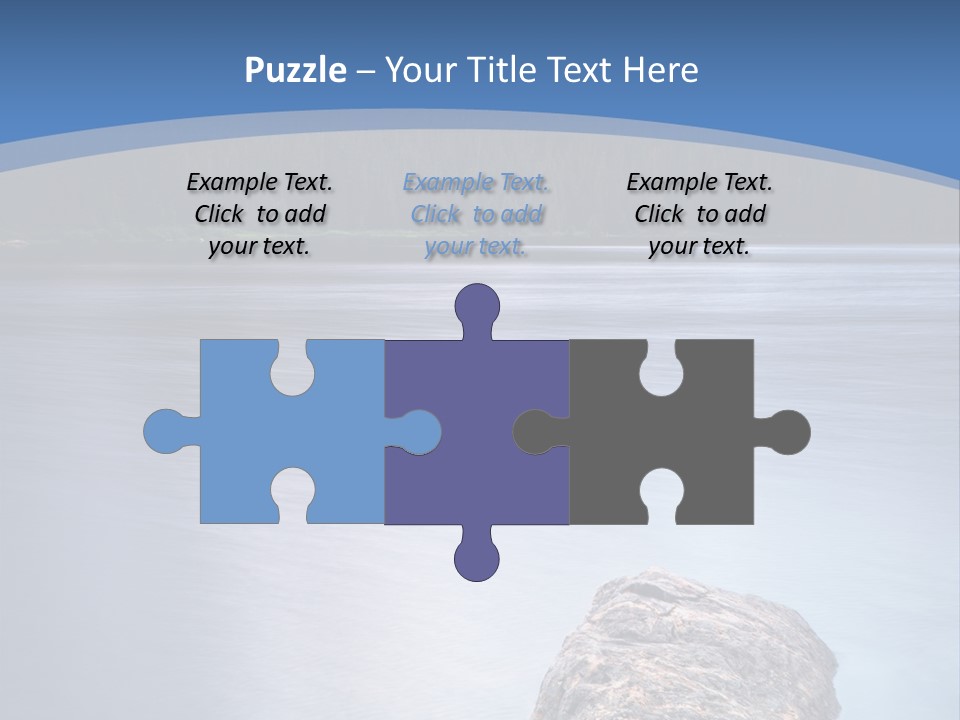 A Lake With Rocks In The Water And Mountains In The Background PowerPoint Template