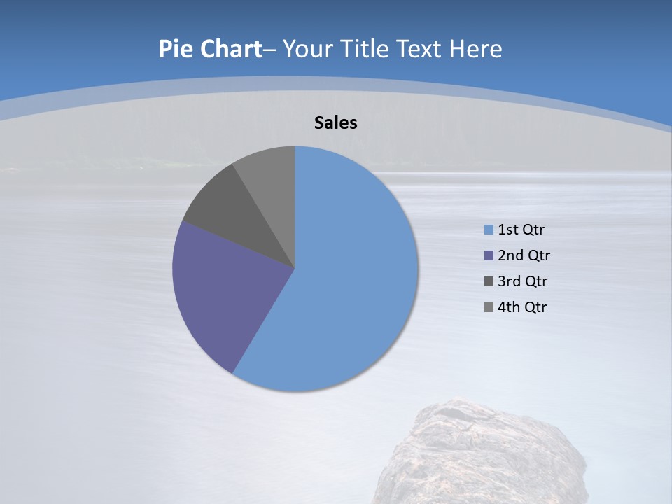 A Lake With Rocks In The Water And Mountains In The Background PowerPoint Template