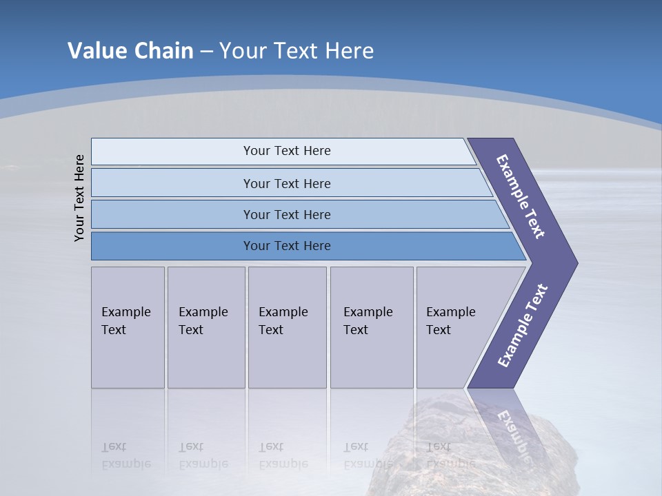A Lake With Rocks In The Water And Mountains In The Background PowerPoint Template